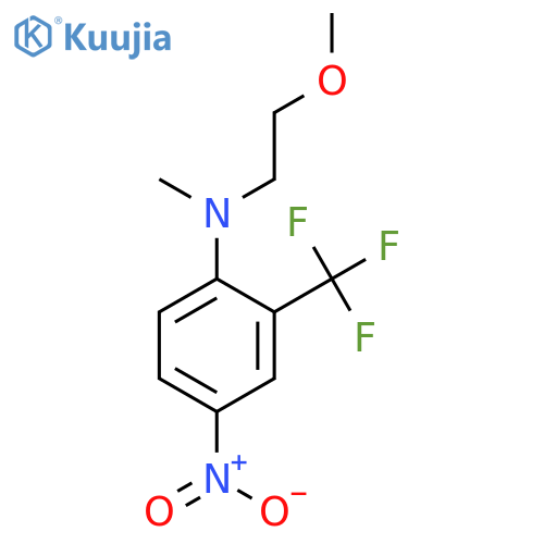 Benzenamine, N-(2-methoxyethyl)-N-methyl-4-nitro-2-(trifluoromethyl)- structure