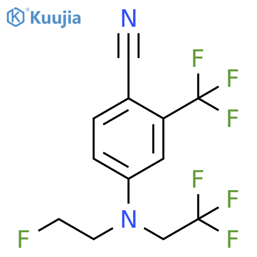 Benzonitrile, 4-[(2-fluoroethyl)(2,2,2-trifluoroethyl)amino]-2-(trifluoromethyl)- structure
