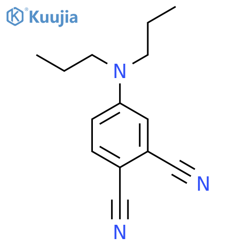 1,2-Benzenedicarbonitrile, 4-(dipropylamino)- structure