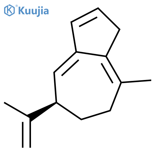 Azulene, 1,5,6,7-tetrahydro-8-methyl-5-(1-methylethenyl)-, (5R)- structure