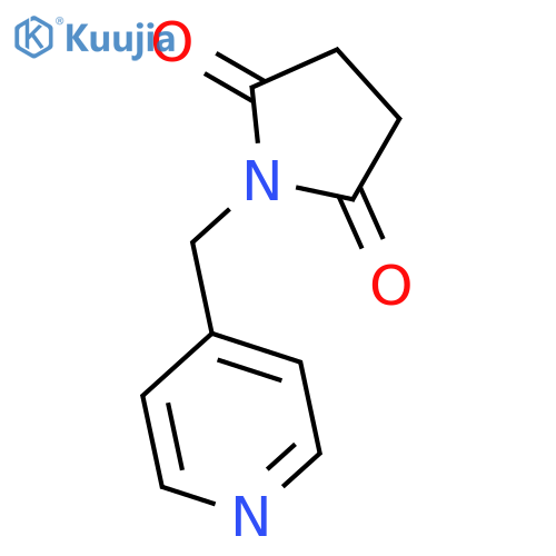 2,5-Pyrrolidinedione, 1-(4-pyridinylmethyl)- structure