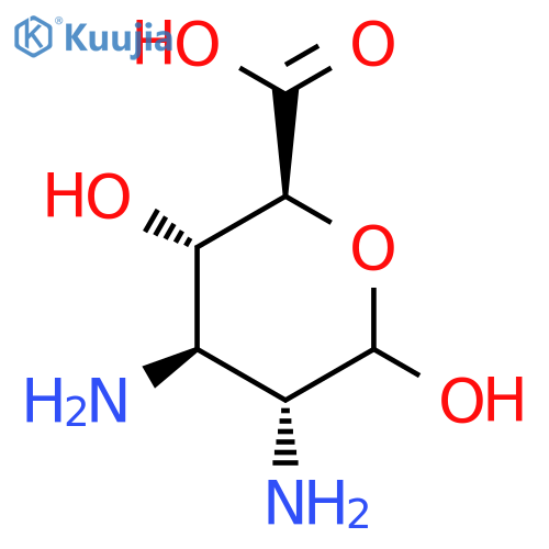 D-Glucopyranuronic acid, 2,3-diamino-2,3-dideoxy- structure