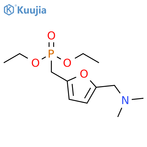 Phosphonic acid, [[5-[(dimethylamino)methyl]-2-furanyl]methyl]-, diethyl ester (9CI) structure