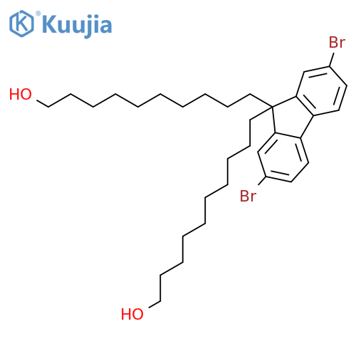 9H-Fluorene-9,9-didecanol, 2,7-dibromo- structure