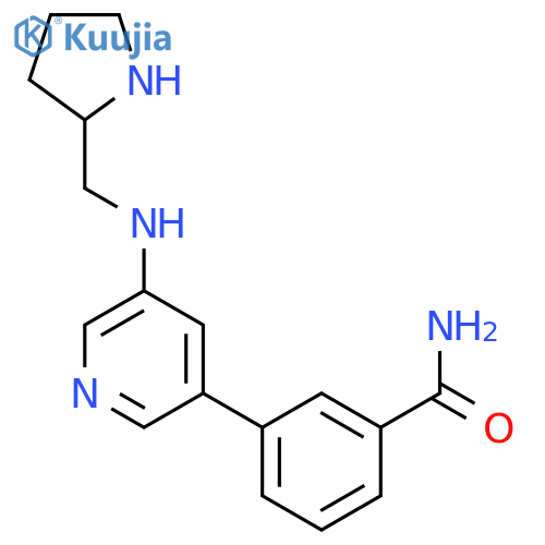 Benzamide, 3-[5-[(2-pyrrolidinylmethyl)amino]-3-pyridinyl]- structure