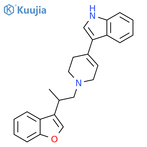 1H-Indole, 3-[1-[2-(3-benzofuranyl)propyl]-1,2,3,6-tetrahydro-4-pyridinyl]- structure