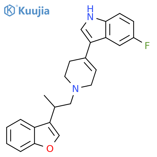 1H-Indole,3-[1-[2-(3-benzofuranyl)propyl]-1,2,3,6-tetrahydro-4-pyridinyl]-5-fluoro- structure