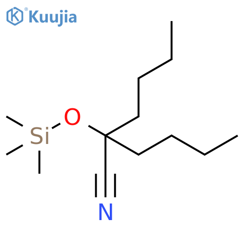 Hexanenitrile, 2-butyl-2-[(trimethylsilyl)oxy]- structure