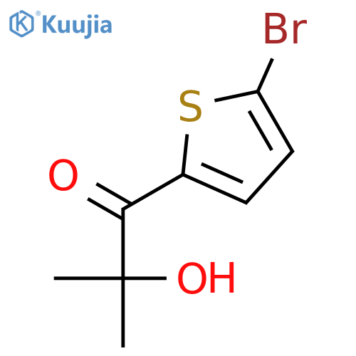 1-Propanone, 1-(5-bromo-2-thienyl)-2-hydroxy-2-methyl- structure