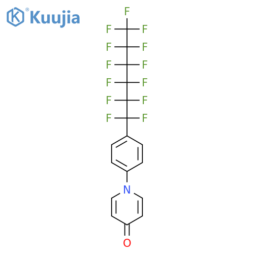 4(1H)-Pyridinone, 1-[4-(tridecafluorohexyl)phenyl]- structure