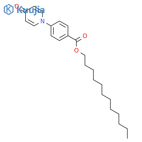 Benzoic acid, 4-(4-oxo-1(4H)-pyridinyl)-, dodecyl ester structure