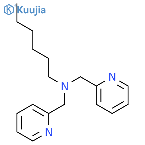 2-PYRIDINEMETHANAMINE, N-HEXYL-N-(2-PYRIDINYLMETHYL)- structure