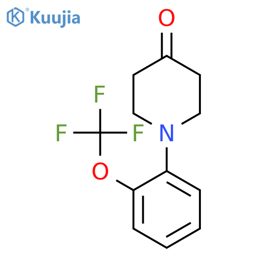 4-Piperidinone, 1-[2-(trifluoromethoxy)phenyl]- structure