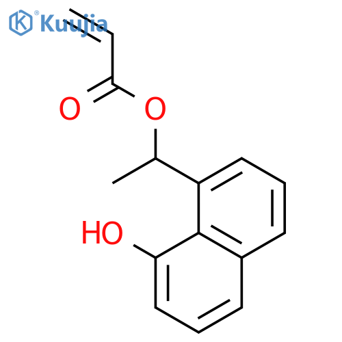 2-Propenoic acid, 1-(8-hydroxy-1-naphthalenyl)ethyl ester structure