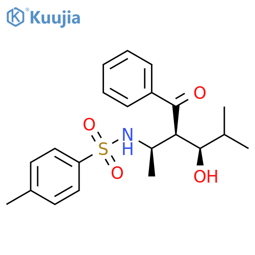 Benzenesulfonamide,N-[(1R,2R,3R)-2-benzoyl-3-hydroxy-1,4-dimethylpentyl]-4-methyl-, rel- structure