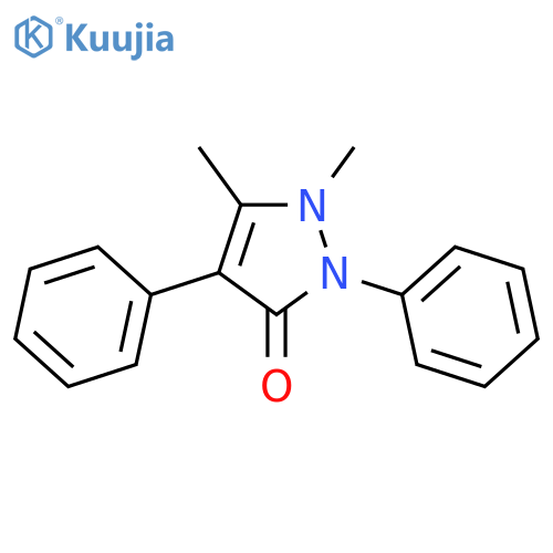 3H-Pyrazol-3-one, 1,2-dihydro-1,5-dimethyl-2,4-diphenyl- structure