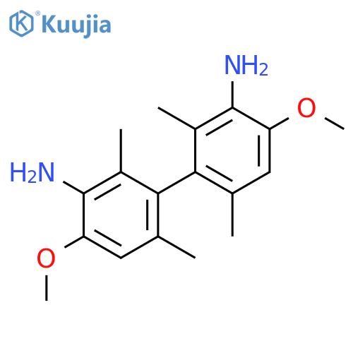 [1,1'-Biphenyl]-3,3'-diamine, 4,4'-dimethoxy-2,2',6,6'-tetramethyl- structure
