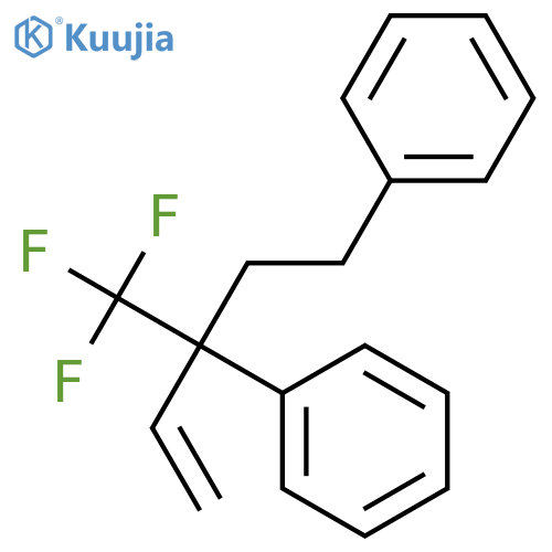 Benzene, [1-(2-phenylethyl)-1-(trifluoromethyl)-2-propenyl]- structure