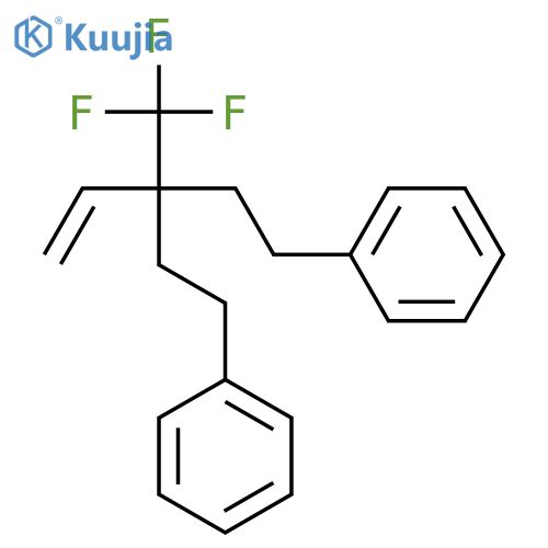 Benzene, 1,1'-[3-ethenyl-3-(trifluoromethyl)-1,5-pentanediyl]bis- structure