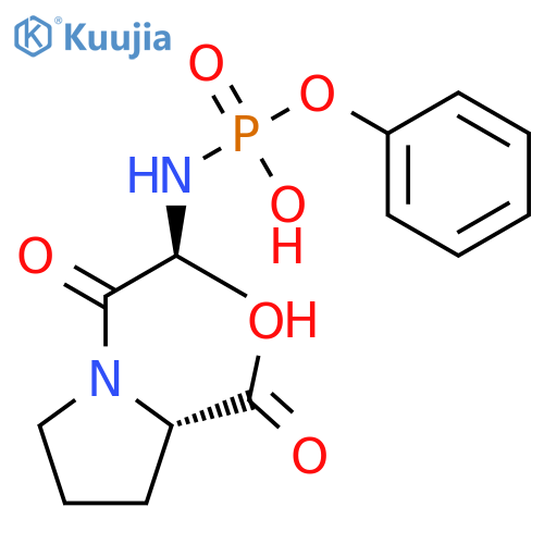 L-Proline, 1-[N-(hydroxyphenoxyphosphinyl)-L-alanyl]- structure
