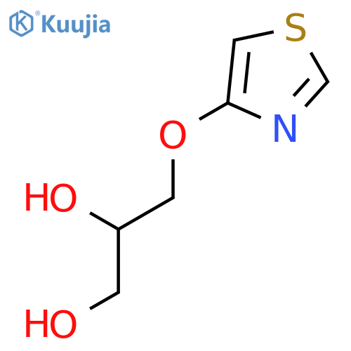 1,2-Propanediol, 3-(4-thiazolyloxy)-, (2R)- structure