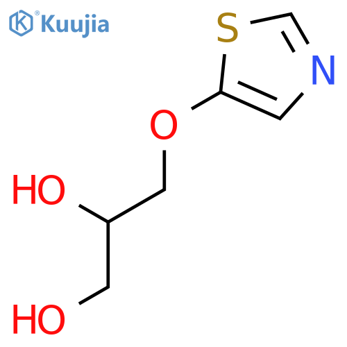 1,2-Propanediol, 3-(5-thiazolyloxy)-, (2R)- structure