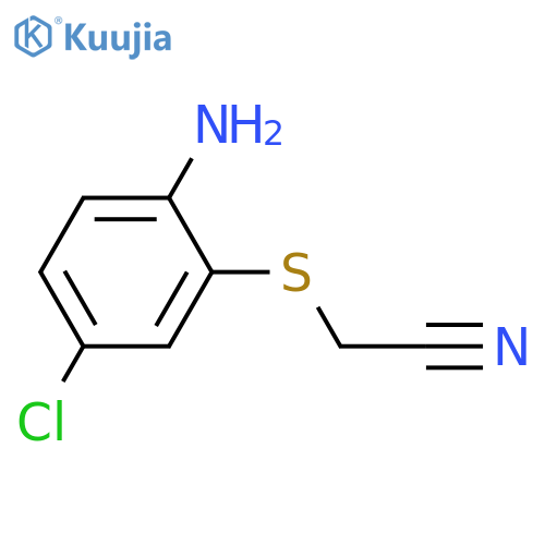Acetonitrile, [(2-amino-5-chlorophenyl)thio]- structure
