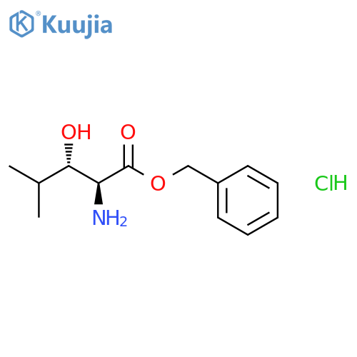 L-LEUCINE, 3-HYDROXY-, PHENYLMETHYL ESTER, HYDROCHLORIDE, (3S)- structure