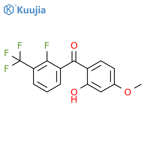 Methanone, [2-fluoro-3-(trifluoromethyl)phenyl](2-hydroxy-4-methoxyphenyl)- structure