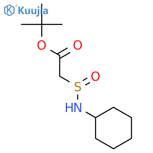 Acetic acid, [(cyclohexylamino)sulfinyl]-, 1,1-dimethylethyl ester structure