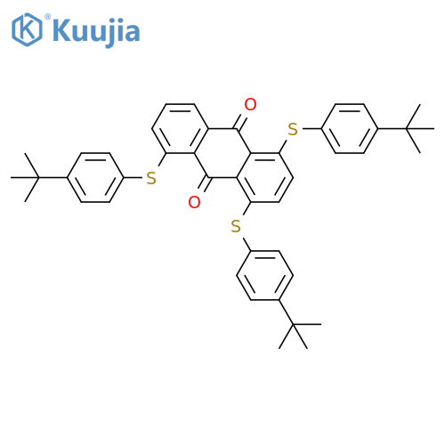 9,10-Anthracenedione, 1,4,5-tris[[4-(1,1-dimethylethyl)phenyl]thio]- structure