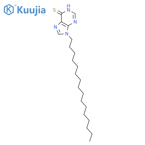 6H-Purine-6-thione,9-hexadecyl-1,9-dihydro- structure