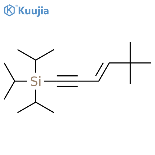 Silane, [(3E)-5,5-dimethyl-3-hexen-1-ynyl]tris(1-methylethyl)- structure