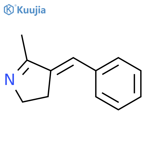 2H-Pyrrole, 3,4-dihydro-5-methyl-4-(phenylmethylene)-, (E)- structure