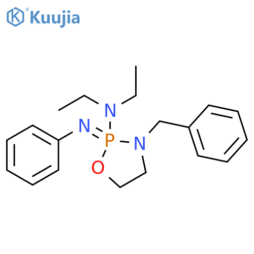 1,3,2-Oxazaphospholidin-2-amine, N,N-diethyl-2,2-dihydro-2-(phenylimino)-3-(phenylmethyl)- (9CI) structure