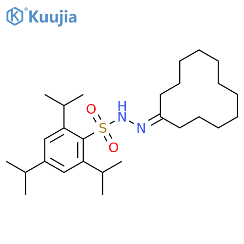 Benzenesulfonic acid, 2,4,6-tris(1-methylethyl)-, 2-cyclododecylidenehydrazide structure