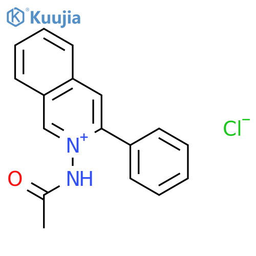 ISOQUINOLINIUM, 2-(ACETYLAMINO)-3-PHENYL-, CHLORIDE structure