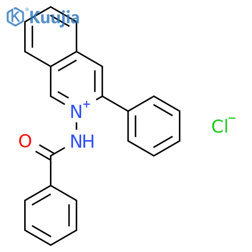 Isoquinolinium, 2-(benzoylamino)-3-phenyl-, chloride structure