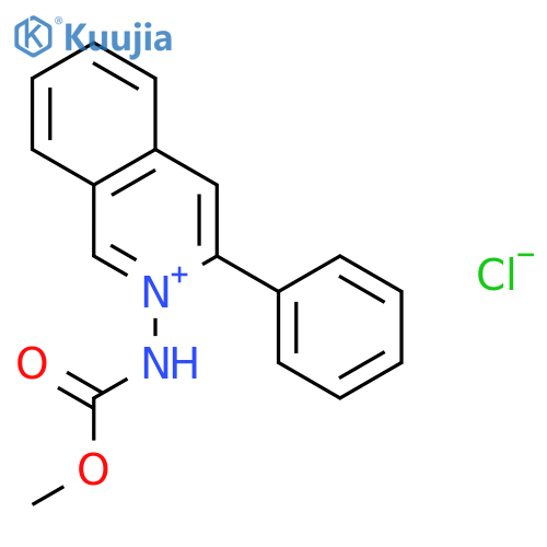 ISOQUINOLINIUM, 2-[(METHOXYCARBONYL)AMINO]-3-PHENYL-, CHLORIDE structure