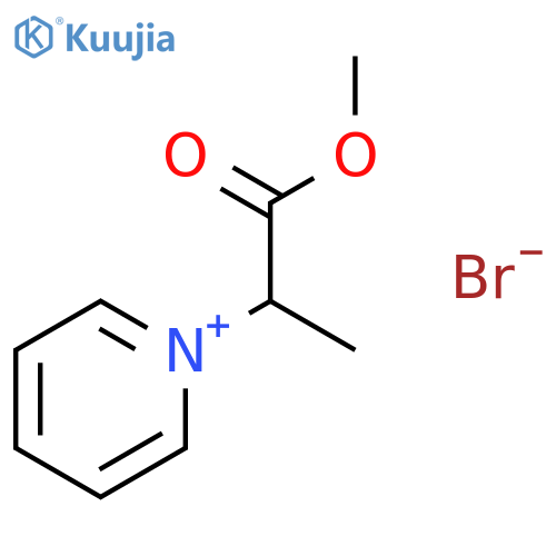 1-(1-Methoxy-1-oxopropan-2-yl)pyridin-1-ium bromide structure