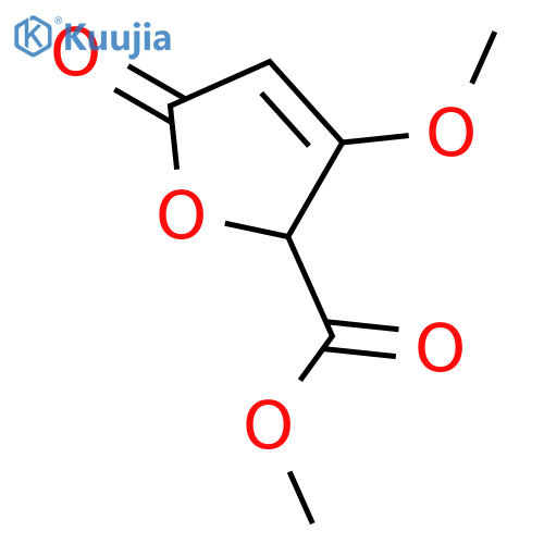 2,5-dihydro-3-methoxy-5-oxo-2-Furancarboxylic acid methyl ester structure