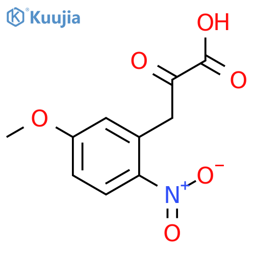 3-(5-methoxy-2-nitrophenyl)-2-oxopropanoic acid structure
