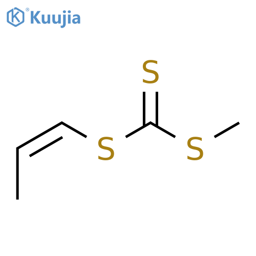 Carbonotrithioic acid, methyl 1-propenyl ester, (Z)- (9CI) structure