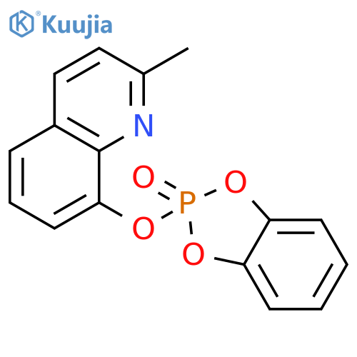 2-[(2-Methylquinolin-8-yl)oxy]-2H-1,3,2lambda~5~-benzodioxaphosphol-2-one structure