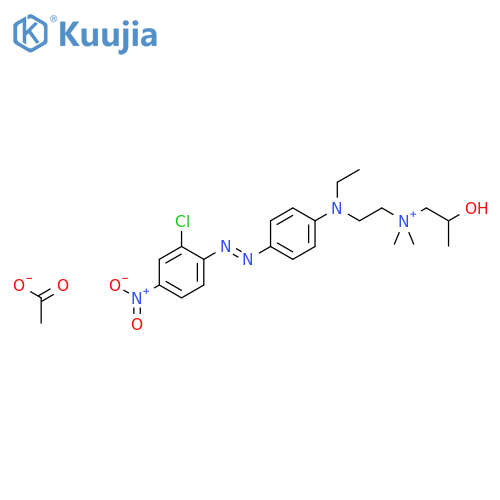 2-((4-((2-Chloro-4-nitrophenyl)azo)phenyl)ethylamino)-N,N-dimethyl-N-(2-hydroxypropyl)ethanaminium acetate structure