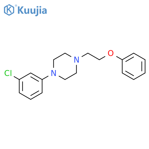 Piperazine,1-(3-chlorophenyl)-4-(2-phenoxyethyl)- structure