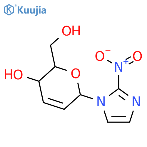 1H-Imidazole,1-(2,3-dideoxy-a-D-erythro-hex-2-enopyranosyl)-2-nitro- structure