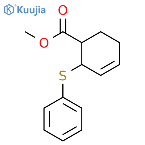 methyl 2-(phenylsulfanyl)cyclohex-3-ene-1-carboxylate structure