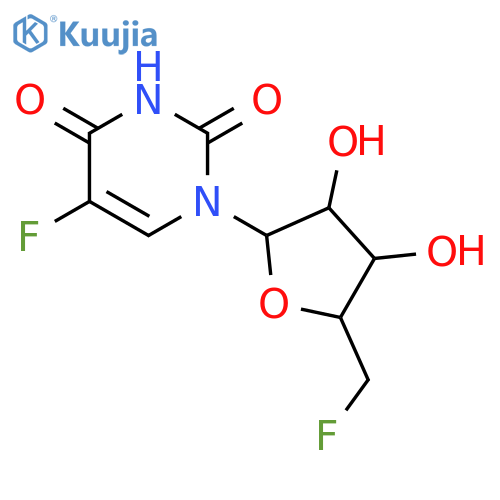 Uridine, 5'-deoxy-5,5'-difluoro- structure