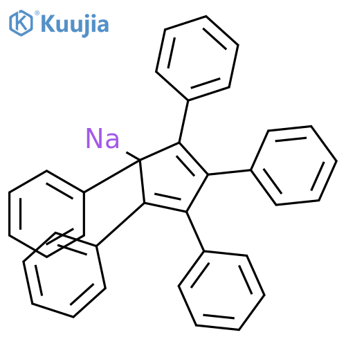 Sodium 1,2,3,4,5-pentaphenylcyclopenta-2,4-dien-1-ide structure